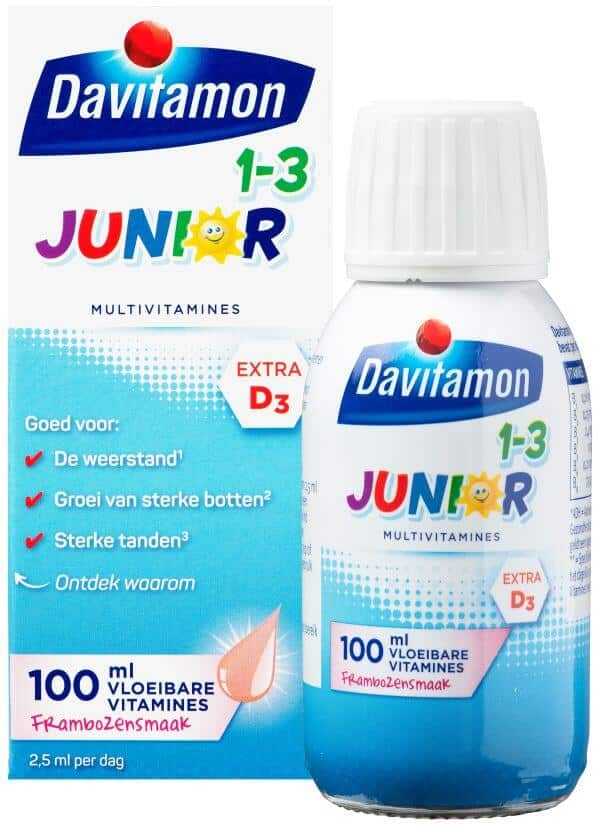 Psychologisch Communicatie netwerk deze Davitamon Junior 1+ Vloeibare Vitamines: voor de weerstand