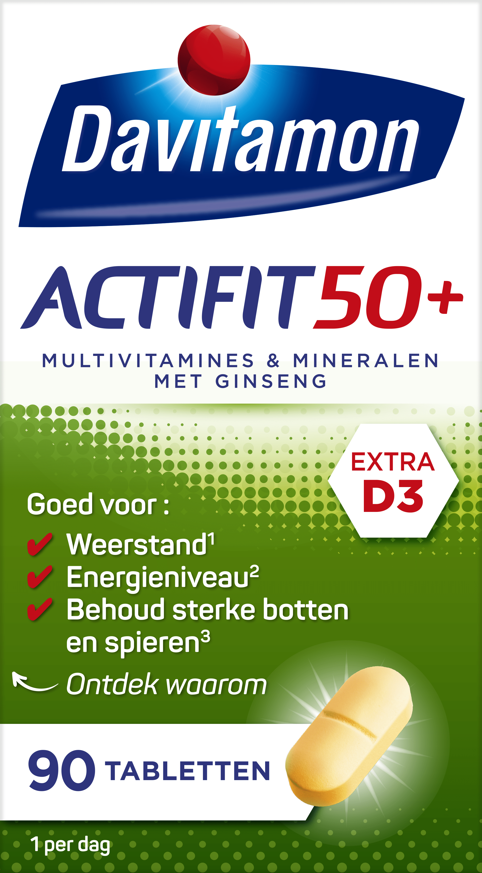 Davitamon Actifit 50<sup>+</sup> – <br>90 tabletten