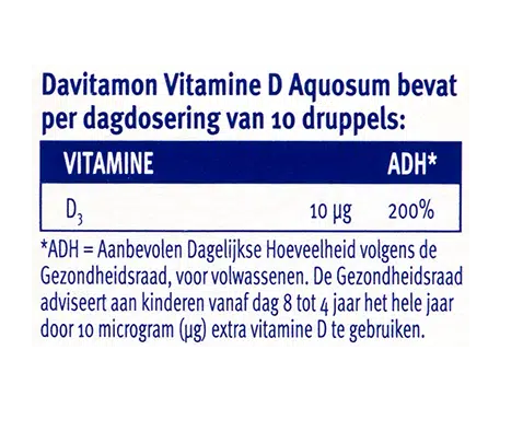 Davitamon Vitamine Aquosum: voor baby en kind