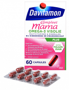 Davitamon Compleet Mama Visolie Capsules Verpakking totaal