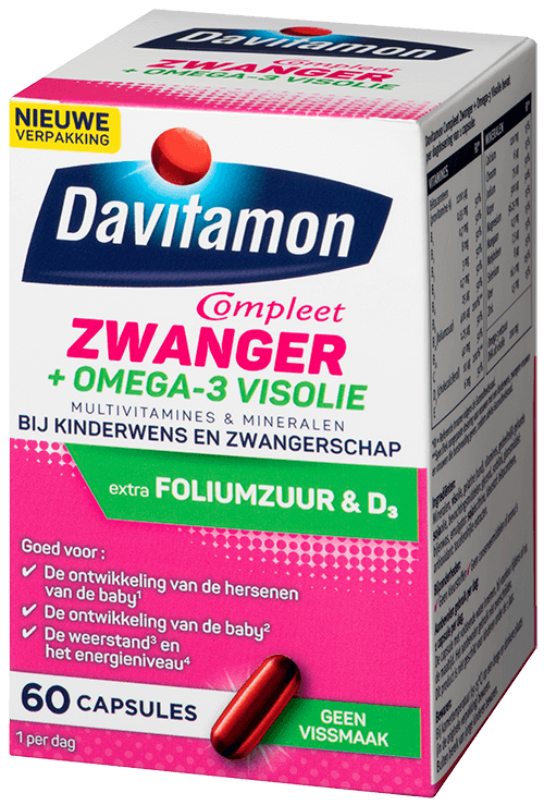 Pas op genezen Verdorren Davitamon Compleet Mama Omega-3 Visolie | Davitamon