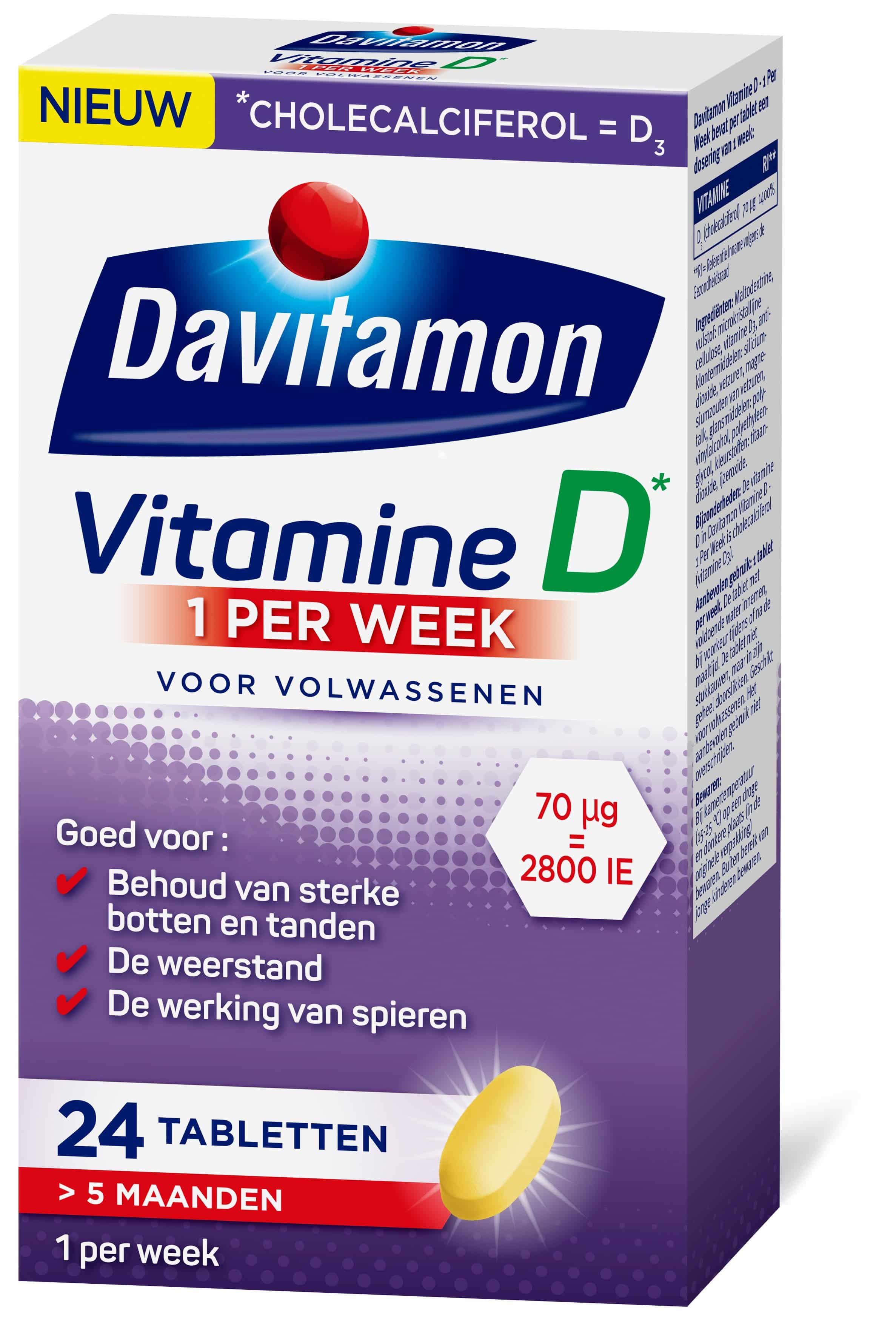 Bestaan mosterd vork Davitamon Vitamine D 1 per week. Bestel online! | Davitamon
