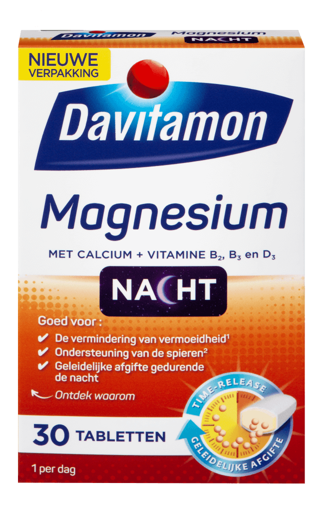 Davitamon Magnesium voor de Nacht – 30 tabletten