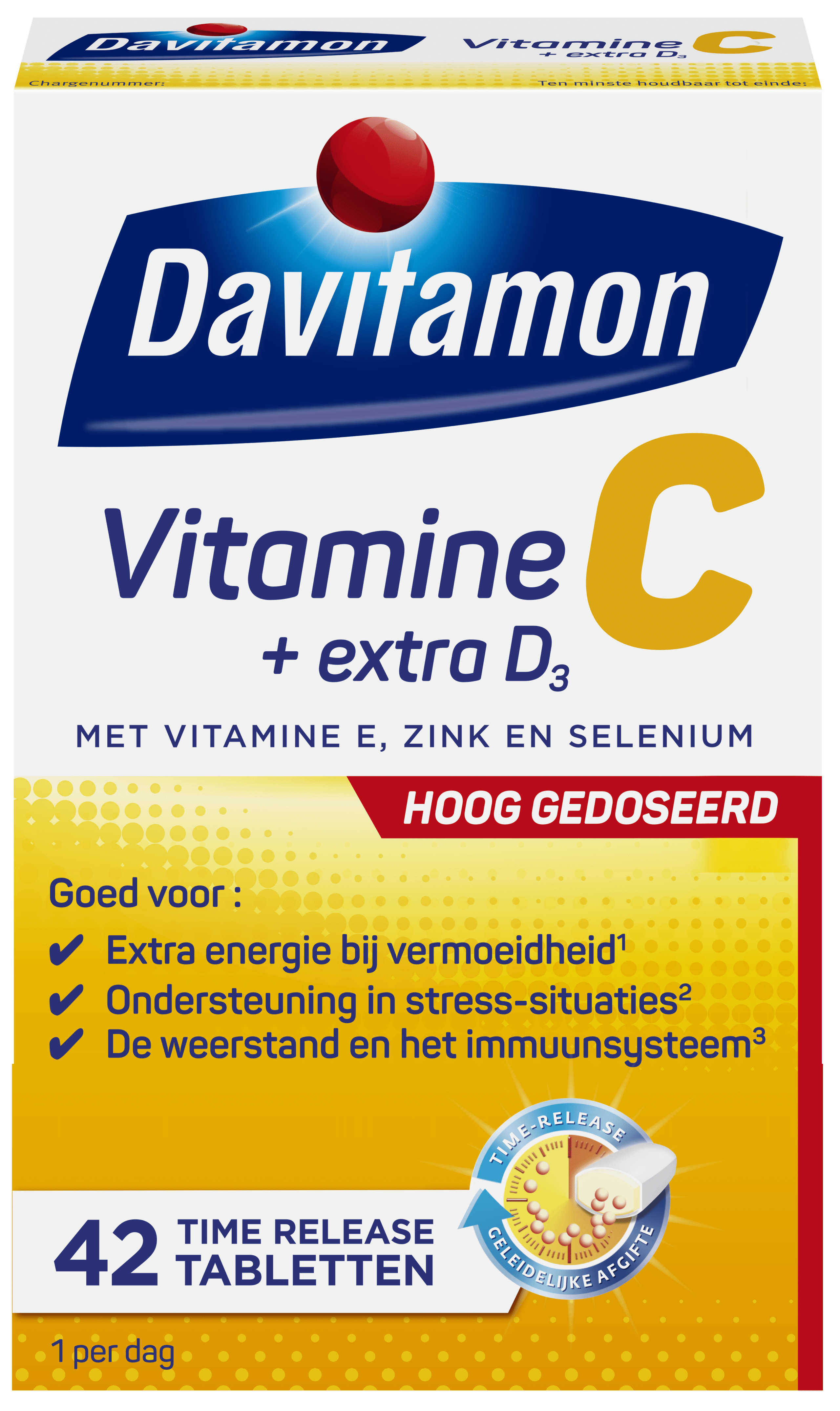 Davitamon Vitamine C + extra D<sub>3</sub> – 42 tabletten